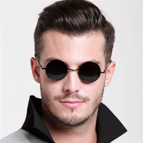 41 mm lens round sunglasses men|Round Sunglasses for Men .